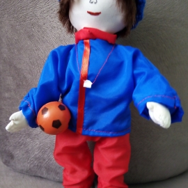 Кукла "Учитель физкультуры, Тренер, Футболист"