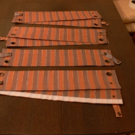 Шторы: комплект штор в полоску.