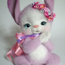 Розовый зайка