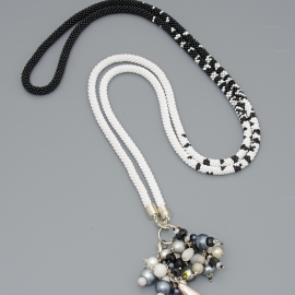 Лариат "Черно-белый"