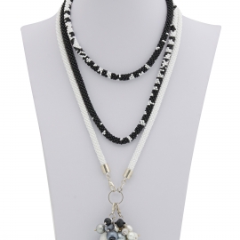 Лариат "Черно-белый"