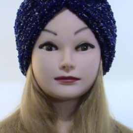 Повязка-чалма махровая, вязаная