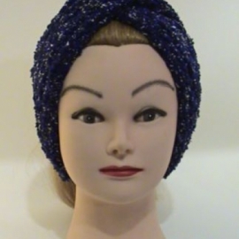 Повязка-чалма махровая, вязаная