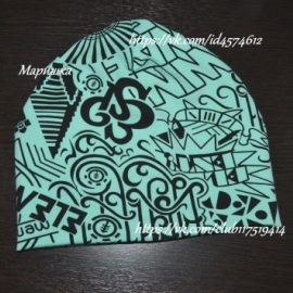 шапочка двойной футер