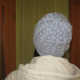 Шапка "Коса с тенью"