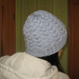 Шапка "Коса с тенью"