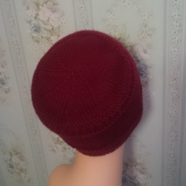 Шапка темное бордо