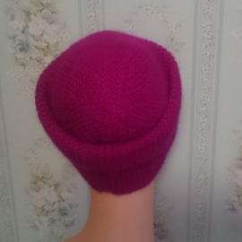 Шапка бини фуксия