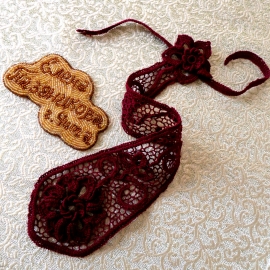 Галстук кружевной