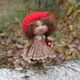 Интерьерная кукла Пуговка