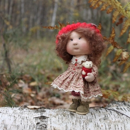 Интерьерная кукла Пуговка