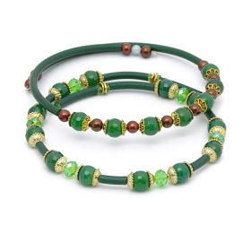 Колье-чокер зеленый