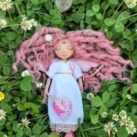 Текстильная кукла Ангел Нежность