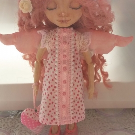 Текстильная кукла Ангел Нежность