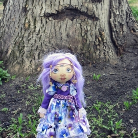 Текстильная кукла Индиго