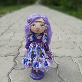 Текстильная кукла Индиго