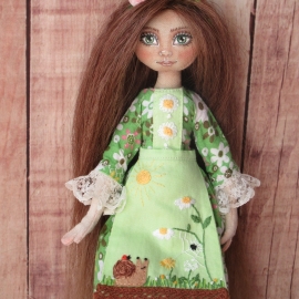 Текстильная кукла Весна