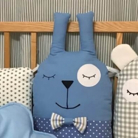 Серьги из дерева и фианита