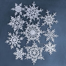 Набор снежинок №1