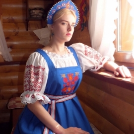 Льняной сарафан Василиса Премудрая