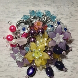 Брошка Соцветия Сада